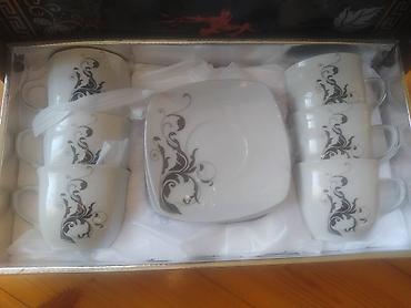 caskalar: Çay dəsti, rəng - Ağ, Farfor, 6 nəfərlik, Türkiyə — 2
