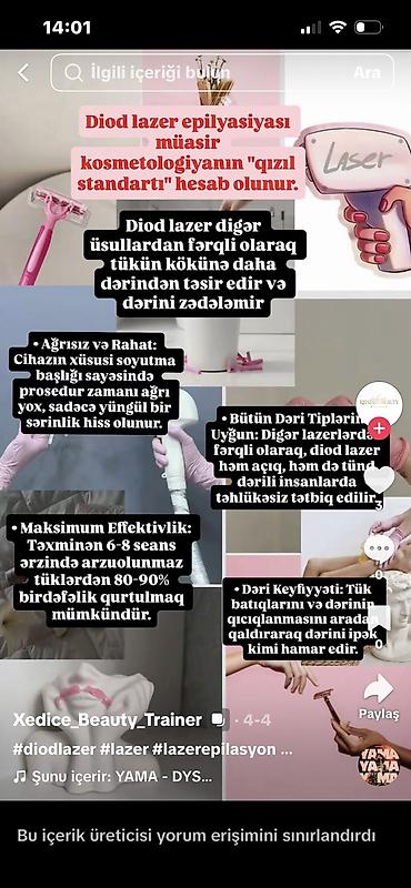 Epilyasiya üçün, Təlim keçirilir lalafo.az -da Epilyasiya üçün, Təlim keçirilir