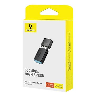 macbook pro adapter: Baseus FastJoy Series BS-OH170 (B01317600111-04) 650Mbps Wi‑Fi Adapter — 1
