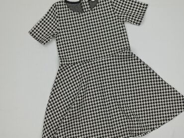 sukienka w geometryczne wzory: Sukienka, H&M, 5-6 lat, 110-116 cm, stan - Bardzo dobry