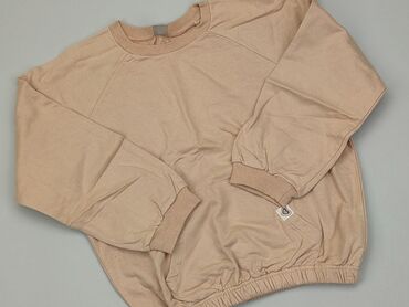beżowy ażurowy sweterek: Bluza, Little kids, 9 lat, 128-134 cm, stan - Dobry
