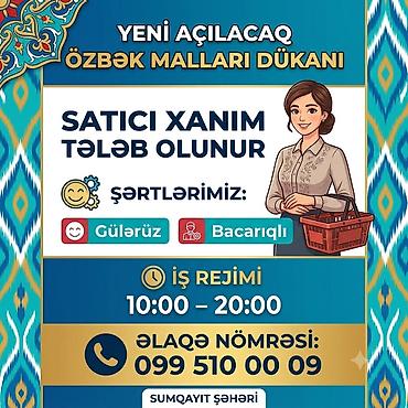 tikis fabrikinde is elanlari: Satış məsləhətçisi tələb olunur, Yalnız qadınlar üçün — 1