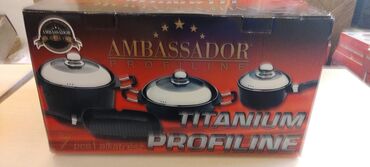 Šerpe: Na prodaju SET posudja (lonac, dve serpe i tiganj) AMBASSADOR — 3