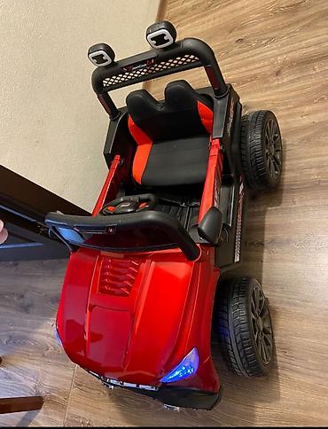 Uşaq üçün elektrik maşınları: Uşaq üçün elektrikli maşın – qırmızı rəngdə, SUV tipli kuzov — 2