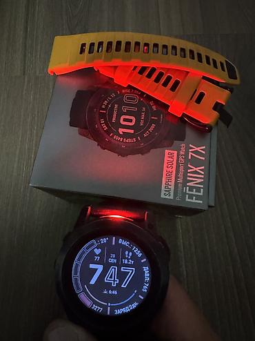 Garmin Fenix 7X(линейка Fenix, корпус черный) с комплектом ремешков: - lalafo.kg да — 6 Garmin Fenix 7X(линейка Fenix, корпус черный) с комплектом ремешков: - — 6