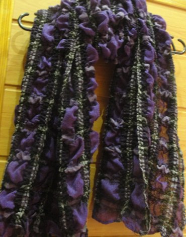 теплый шарф: Шарфик, цвет фиолетовый