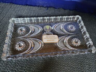 Ostalo posuđe: Krisltalni nov plato za posluzenja Walther Nemacka 80te. Nov — 9