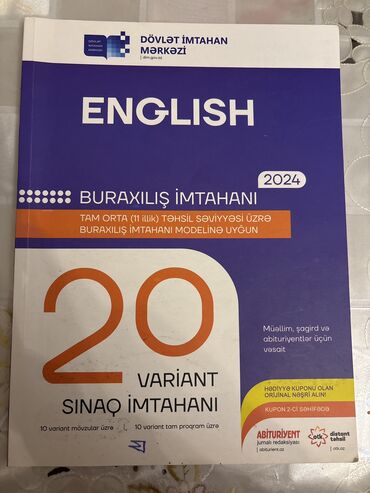 4 cu sinif testleri azerbaycan dili: İngilis dili dim 20 variant otk. 6 manata alınıb, 4 manata satılır