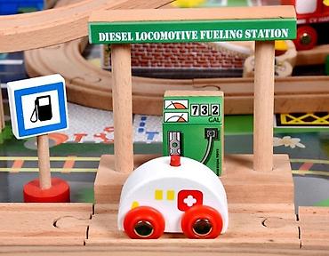 Игрушки: В наличии !!! Деревянная железная дорога со столом База Игрушек на 118 — 8