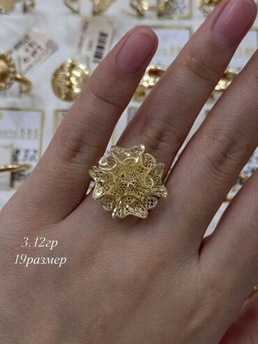 Кольца: Золотые кольца, разные модели. 1) Массивное многополосное кольцо с — 22