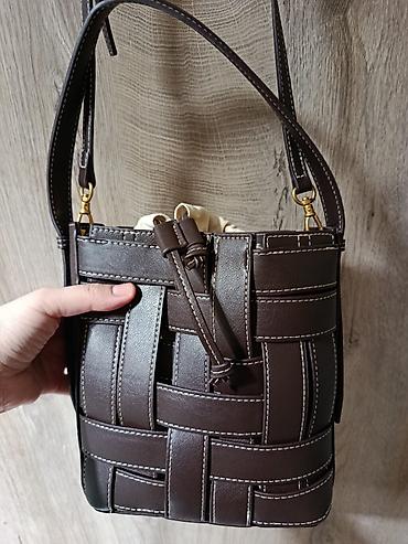 Çantalar: ZARA qadın çantası – toxunmuş kəsimli bucket model ( yeni kimidir və — 1