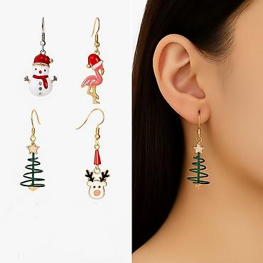 Серьги сөйкөлөр праздничные, НС У средняя высота 3.5 см. Такие