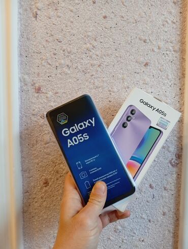 Samsung: Samsung Galaxy A05s, 64 GB, rəng - Çəhrayı, Sensor, Barmaq izi, İki sim kartlı