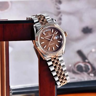 Ručni satovi: PAGANI DESIGN PD-1752 - 36mm - Braon - Rolex Day-Date Homage Potpuno — 5
