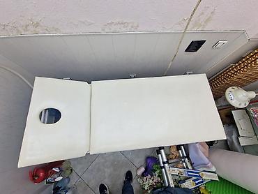 Digər salon, tibbi mebel: Masaj/Kosmetologiya masası - Rəng: ağ - Üstlük: yumşaq süngər və — 1