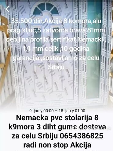 Prozori: PVC prozori i vrata – Baumann/Krauss profili - Materijal: PVC — 22