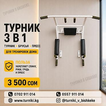 Турник, 3 в 1, Настенный, Новый, Платная доставка