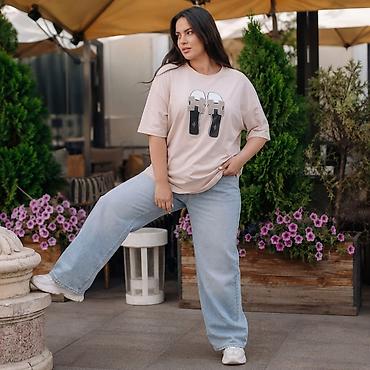пляжные рубашки: Футболка, Оверсайз, Трикотаж, Новый, 3XL, 4XL, 5XL — 2