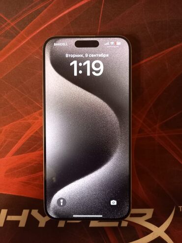 Apple iPhone: IPhone 15 Pro Max, 256 GB, Natural Titanium, Simsiz şarj, Face ID