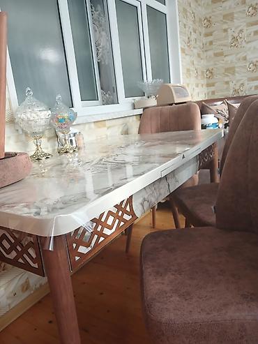 vələmir qiyməti: Mətbəx üçün, Yeni, Açılan, Dördbucaq masa, 4 stul — 8