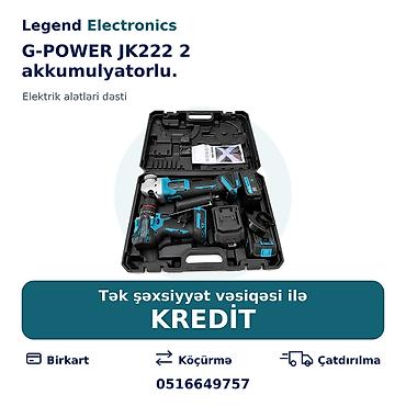 alet: Elan başlığı: Akkumulyatorlu elektrik alət dəsti G-POWER JK222 2 — 1