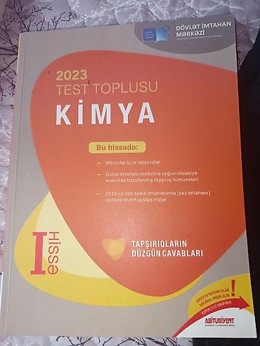 Testlər: Kimya Testlər 7-ci sinif, DİM, 1-ci hissə, 2023 il — 1