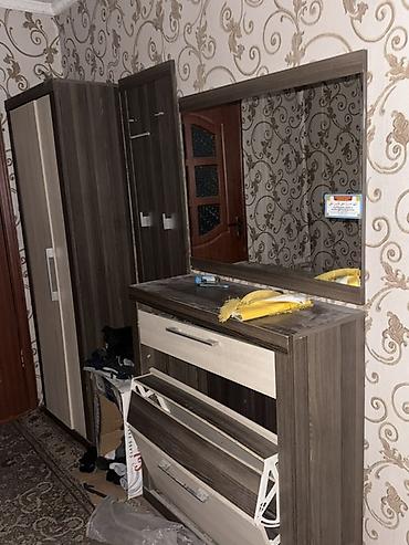 Прихожая комплект из ЛДСП в цвете «дуб/венге»: - Шкаф-пенал с