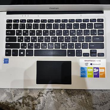 Ноутбуки: Ноутбук, Prestigio, 2 ГБ ОЗУ, Intel Atom, 14.1 ", Б/у, Для несложных задач, память eMMC — 6