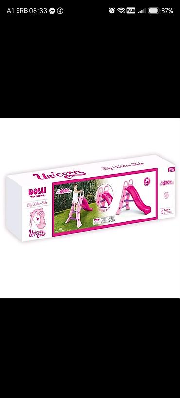 Dolu Tobogan unicorn 025302 Ovaj veliki, stabilan i veseli tobogan sa