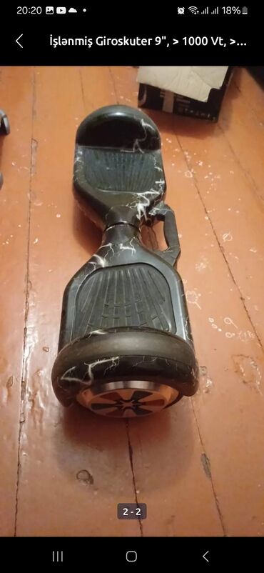 Bıçaqlar: Giroskuter 9", > 1000 Vt, > 35 km/s