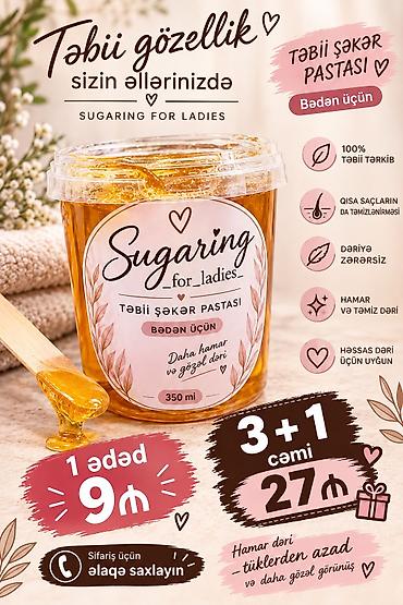 irsad telecom saatlar: Sugaring – təbii şəkər pastası (130ml) - Bədən üçün nəzərdə tutulub - — 7