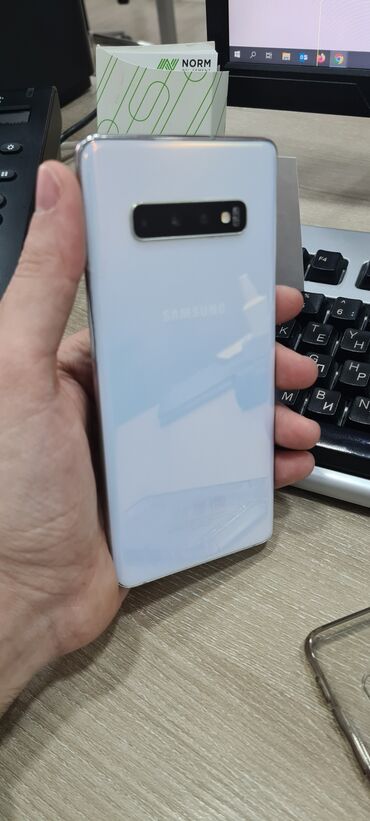 samsung galaxy star 2 plus teze qiymeti: Samsung Galaxy S10 Plus, 128 GB, rəng - Ağ, Barmaq izi, Simsiz şarj, İki sim kartlı