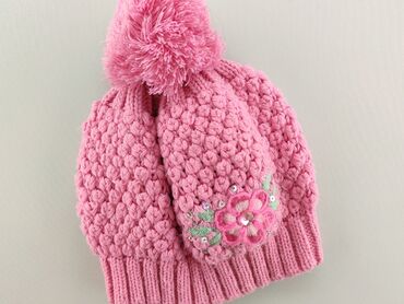 czapka różowa zimowa: Czapka, stan - Dobry