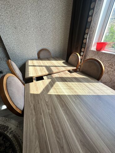 Masa və oturacaq dəstləri: Qonaq otağı üçün, İşlənmiş, Açılan, Kvadrat masa, 6 stul -da lalafo.az — 4 Masa və oturacaq dəstləri: Qonaq otağı üçün, İşlənmiş, Açılan, Kvadrat masa, 6 stul — 4