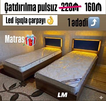 *Tək çarpayı Led işıqla+matras🎁* _*SİFARİŞLƏ VƏ YENİ*_ *Qiymət lalafo.az -da *Tək çarpayı Led işıqla+matras🎁* _*SİFARİŞLƏ VƏ YENİ*_ *Qiymət