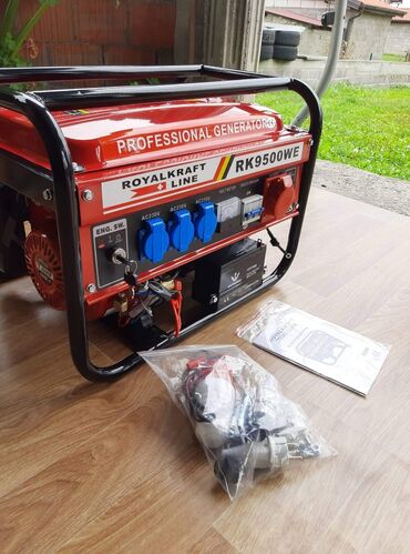 Agregati: Agregat za struju "ROYAL KRAFT" PROFESIONAL Benzinac 6L-12H 9.5kw 3 — 4