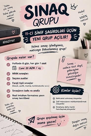 kombi usta: Repetitor, Riyaziyyat, Azərbaycan dili, Abituriyent hazırlığı — 1