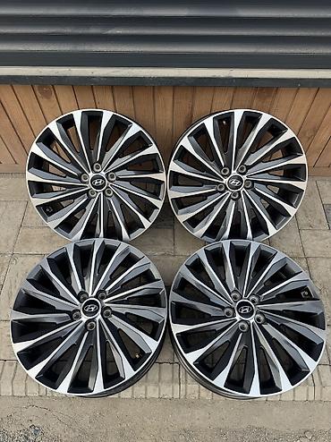 дамкрат авто: Литые Диски R 20 Hyundai, Комплект, отверстий - 5, Б/у — 6