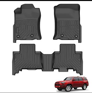 4runner: Комплект 3D-ковриков в салон для Toyota 4Runner (передний ряд + второй — 1