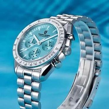 Ručni satovi: PAGANI DESIGN PD-1701 -40mm-Tiffany plava- Omega Speedmaster Potpuno — 13