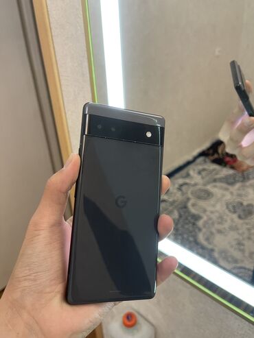 телефон сааттар: Google Pixel 6A, Колдонулган, 128 ГБ, түсү - Боз, 1 SIM