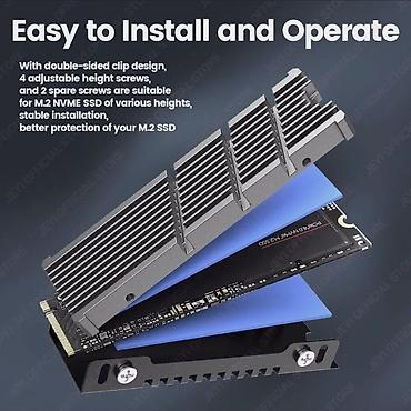 şokolad əridən: M.2 NVMe SSD üçün alüminium radiator (soyuducu) - Ultra-nazik dizayn — 3