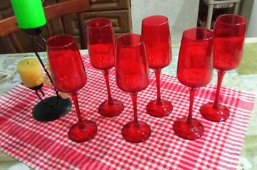 Посуда для напитков: Стаканы, цвет - Красный