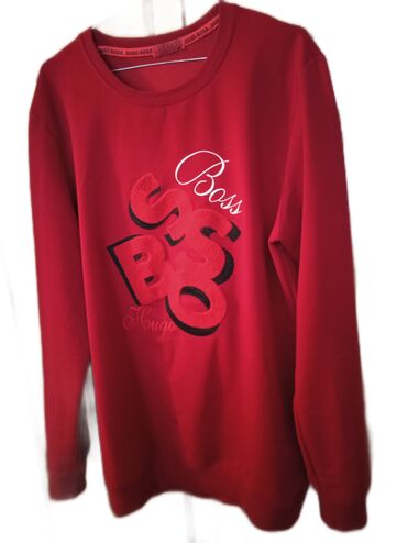 ženske bluze i košulje: Sweatshirt, 2XL (EU 56), Hugo Boss, color - Red