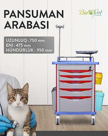 Tibbi avadanlıq: Pansuman arabası – tibbi və baytarlıq kabinetləri üçün funksional — 1