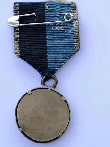 Značke, ordenje i medalje: Antikvitet St Hubert medalja Beč, mesing original traka 1900. Stara — 10