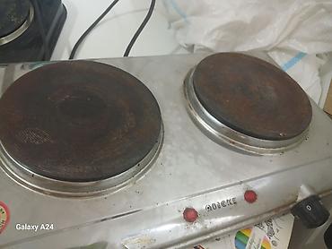 elektrik plitə: 2 gözlü elektrik plitəsi. Metal korpuslu, kompakt ölçülü masaüstü — 1