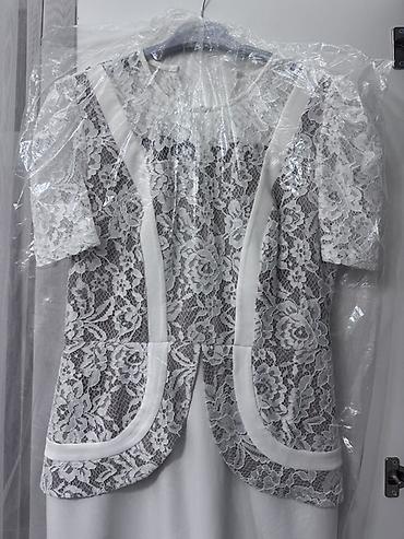 triko dest: Ağ rəngdə zərif dəst – nikah/nişan və rəsmi məclislər üçün ideal — 3