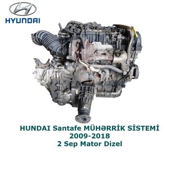 Sbor motorlar və silindr başlıqları: Hyundai Santafe, 2 l, Dizel, 2018 il, İşlənmiş