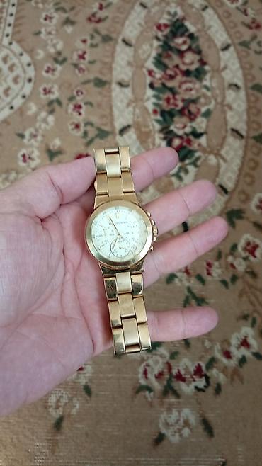 Aksesuarlar: Məhsul: Michael Kors MK-6222 qızılı rəngdə kişi/qadın qol saatı — 1